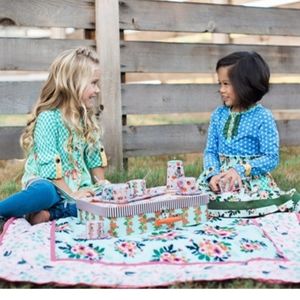 Matilda Jane/Joanna Gaines Tea Set 2016 Clementine !TABLE CLOTH ONLY*